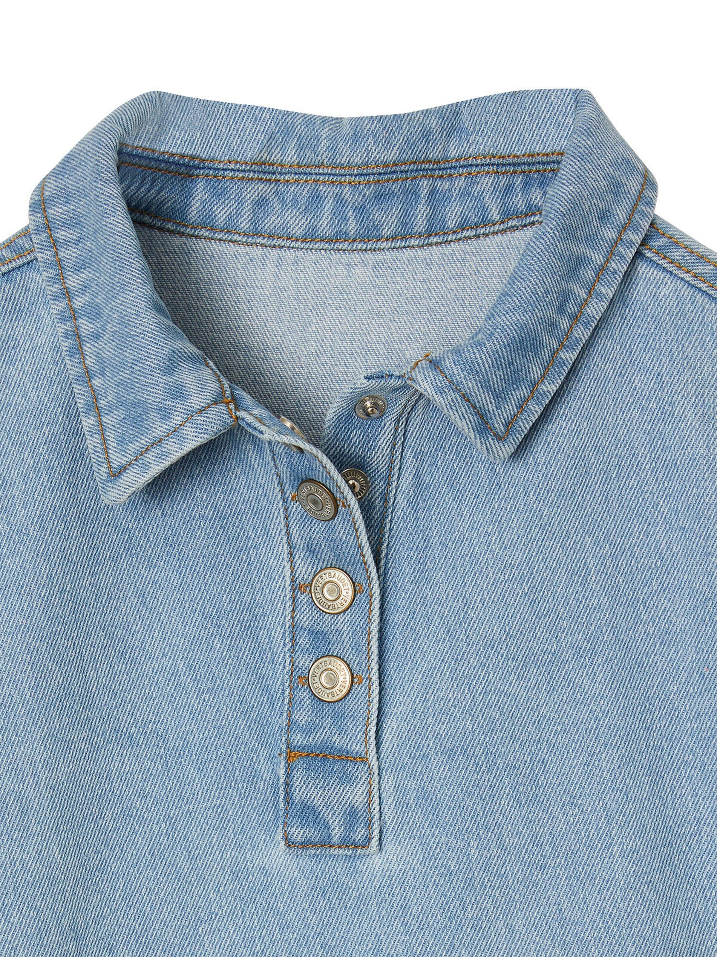 Vertbaudet Mädchen Jeanskleid helles blau