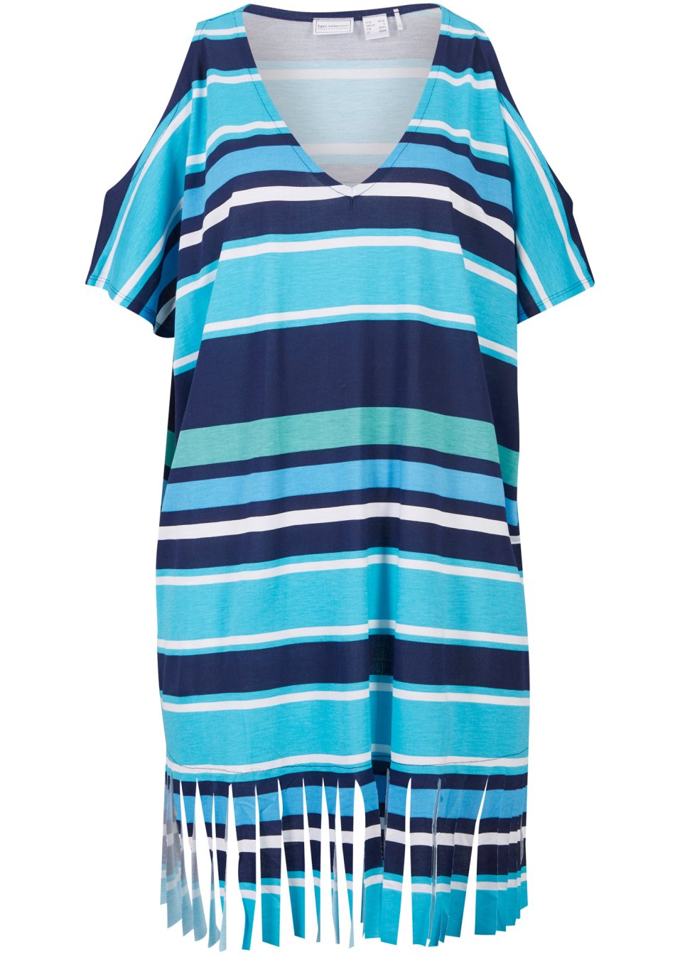 T-shirt long de plage épaules dénudées