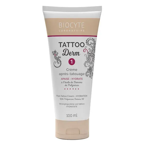 Biocyte Tattoo Derm 1 Crème Après Tatouage Hydratation et Réparation 100ml