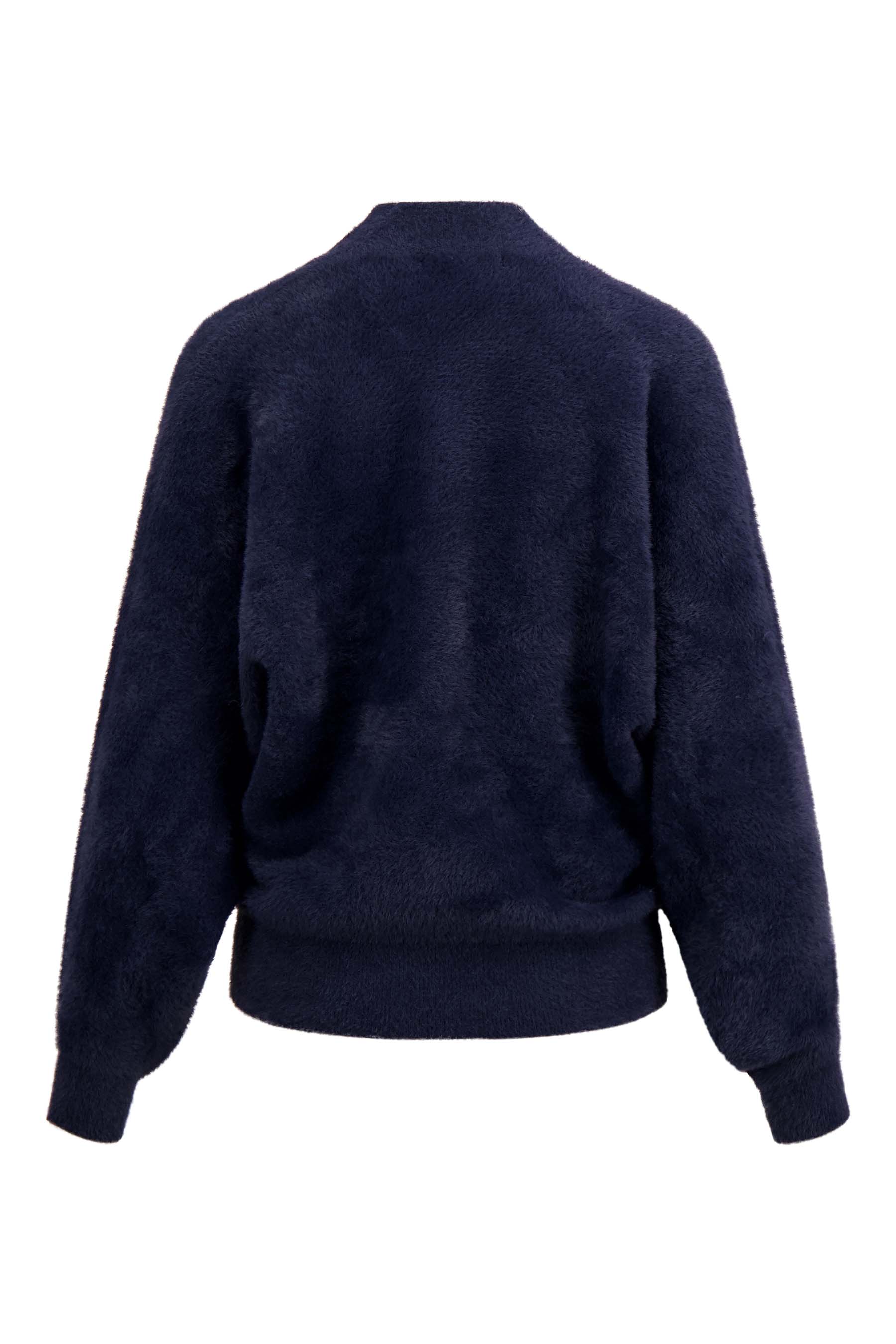 wikkel trui in fluffy garen