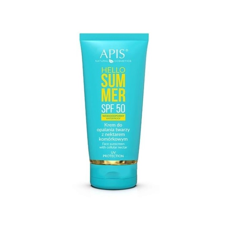 Apis Hello Summer SPF50 Gezichtszonnebrandcrème met cellulaire nectar 50 ml