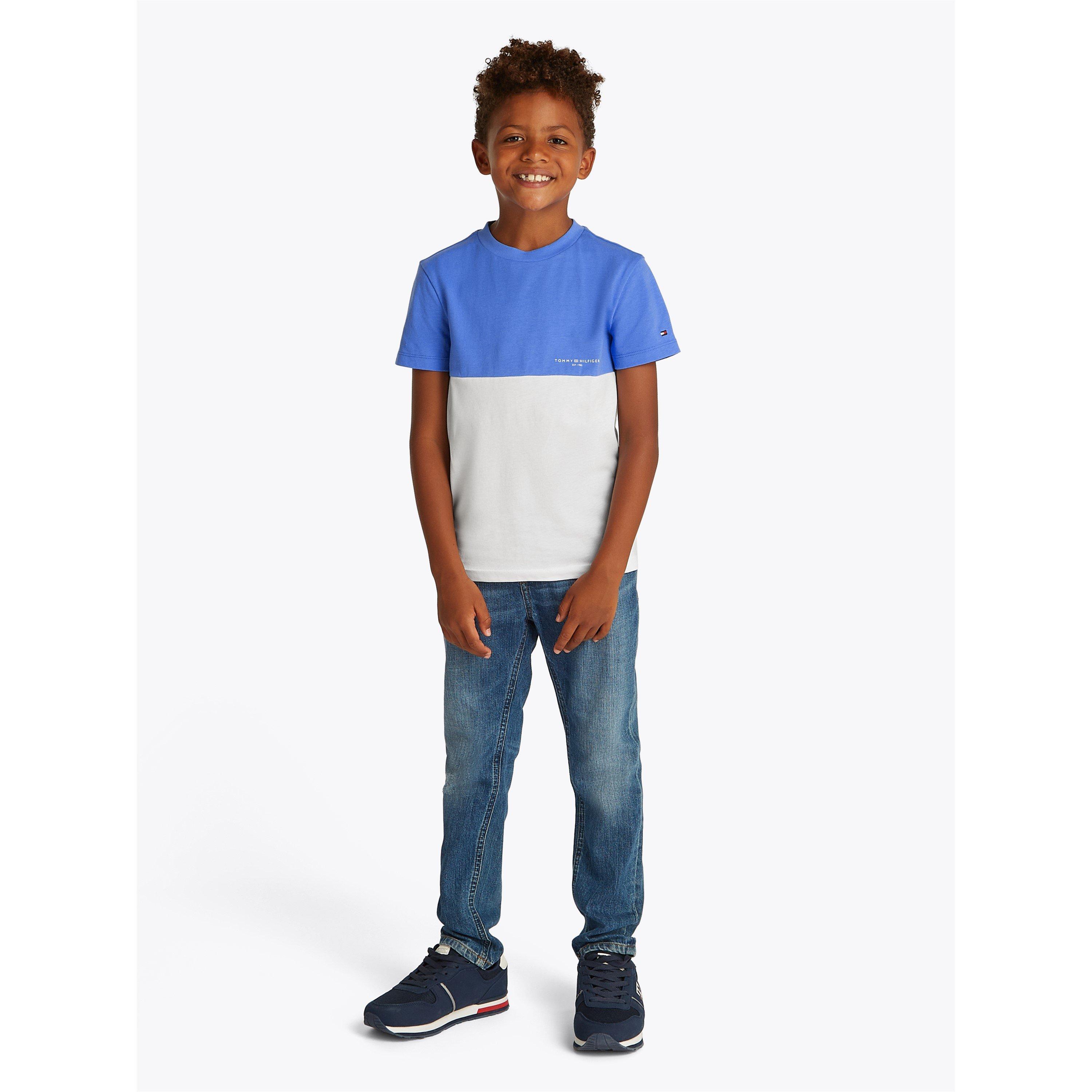 Tommy Hilfiger Mini Corp Colourblock Tee Ss