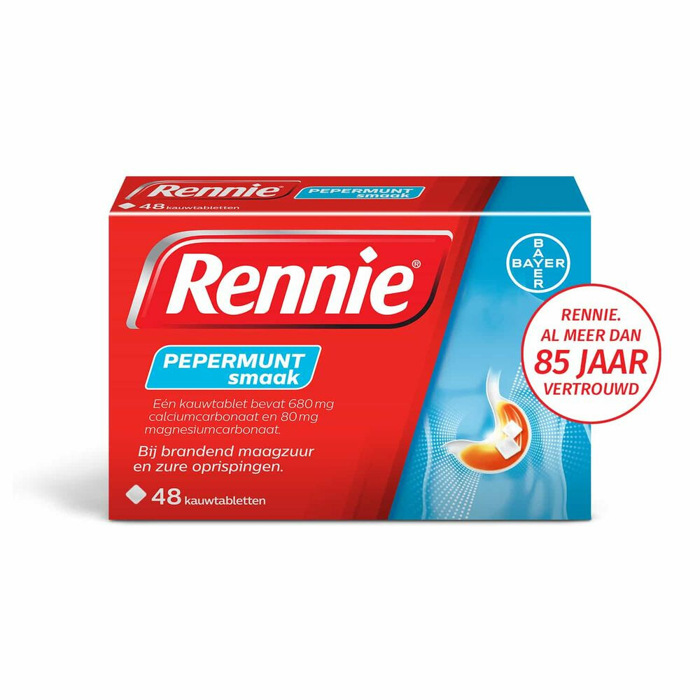 Rennie Pepermunt 48 tabletten