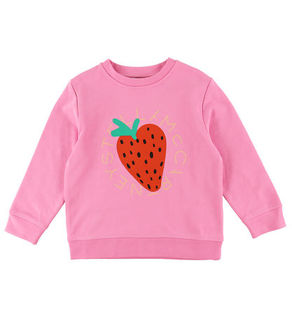 Stella McCartney Kids Sweatshirt - Pink m. Erdbeere