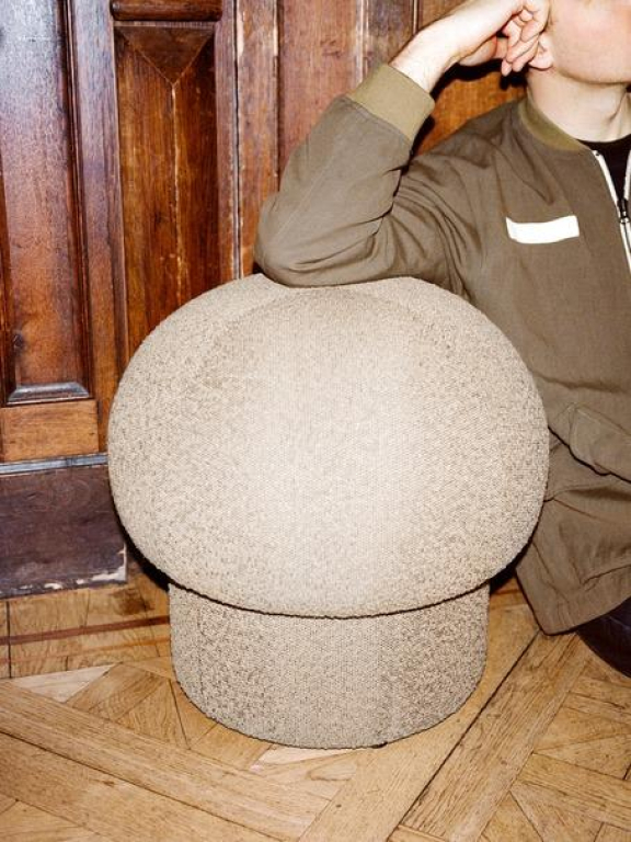 Design House Stockholm Uno poef 50 brown