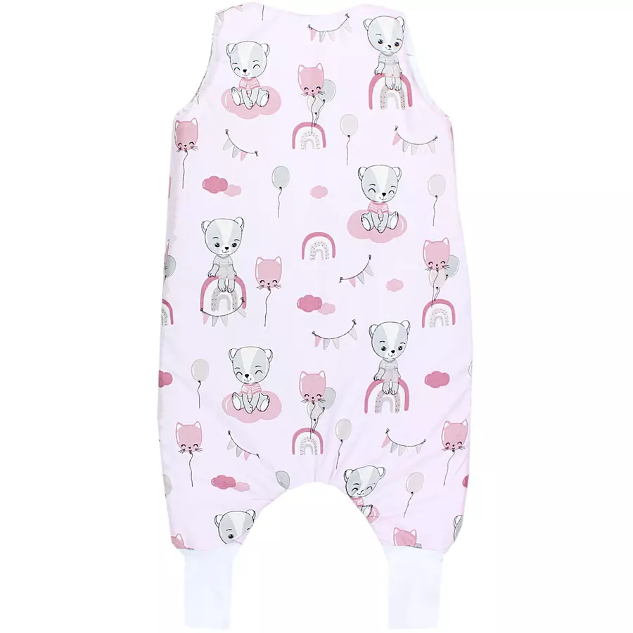 TupTam Baby Winter Schlafsack mit Beinen rosagrau