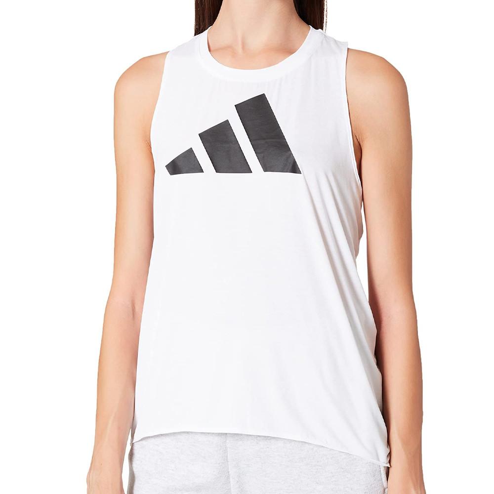 Adidas Débardeurs Blanc Femme Adidas barlogo