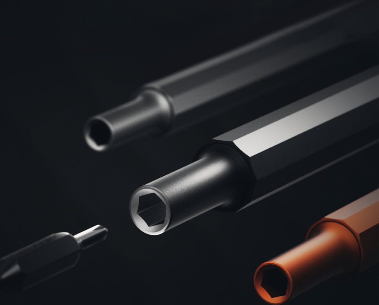 HOTO Tools  Pocket Precision Screwdriver SE, Silver    Manueller Schraubendreher im Taschenformat