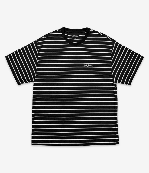Blue Flowers Segment T-Shirt (black)