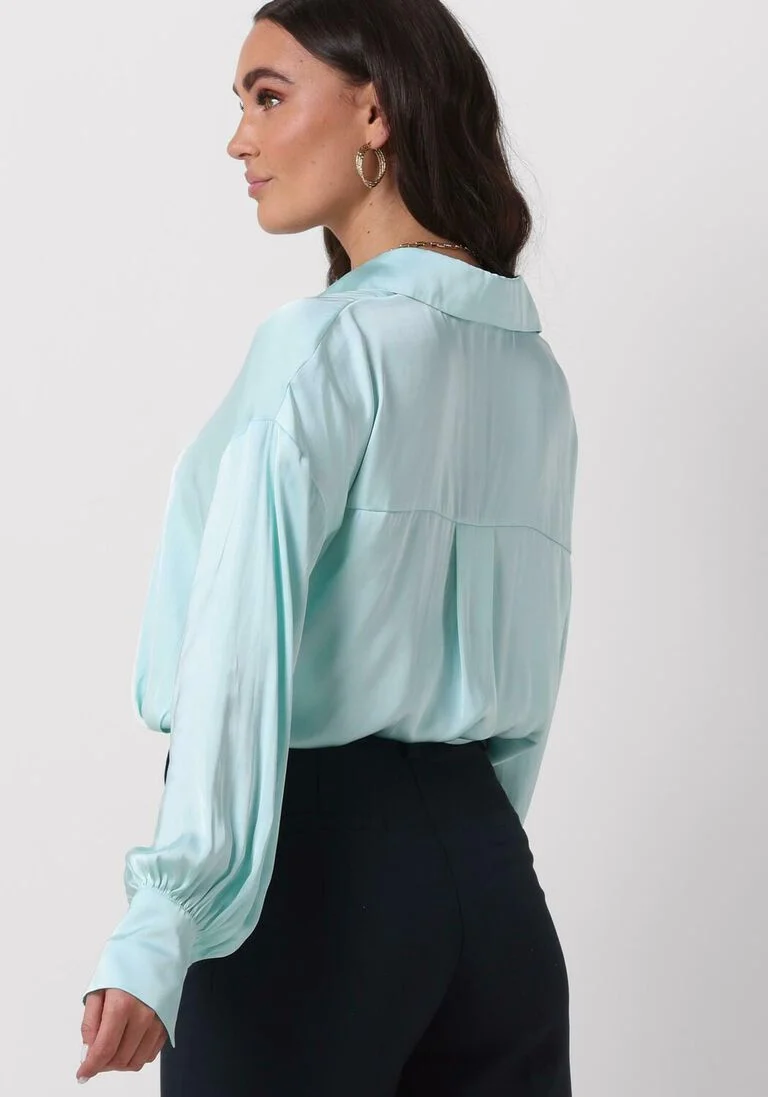 ACCESS mint access blouse satin effect shirt