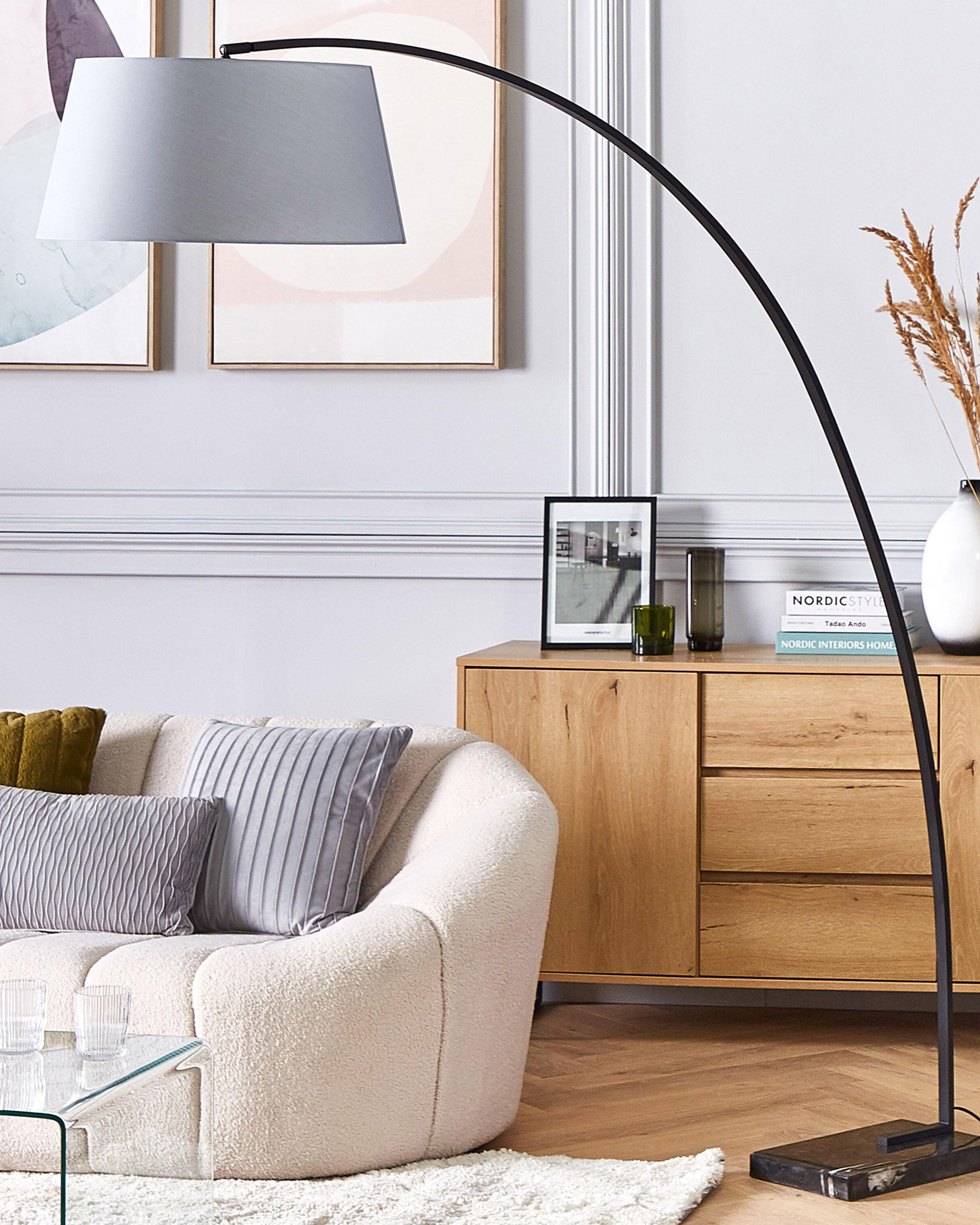 Staande lamp BENUE Metaal Grijs