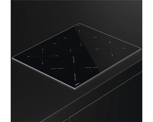 Glaskeramische kookplaat met frame TEKA 60 x 51,5 mm 4 kookzones TTB64320TTCBK