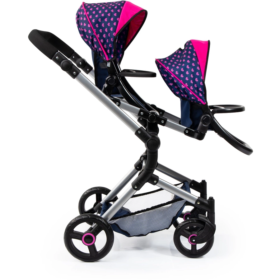 bayer Design Zwillings-Puppenwagen Twin Neo mit Einhorn