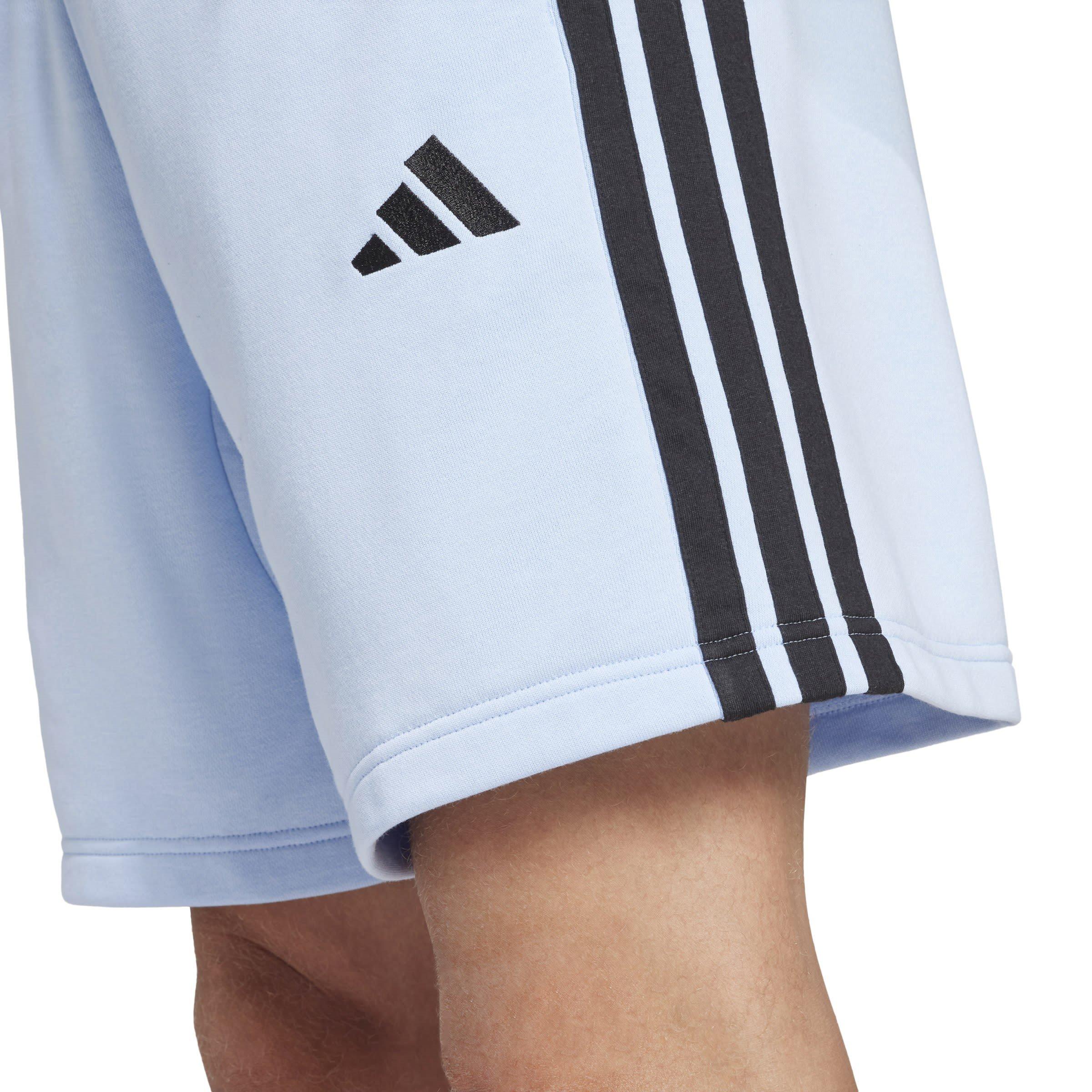 adidas Essentials 3 Stripe Fleece Shorts Mens