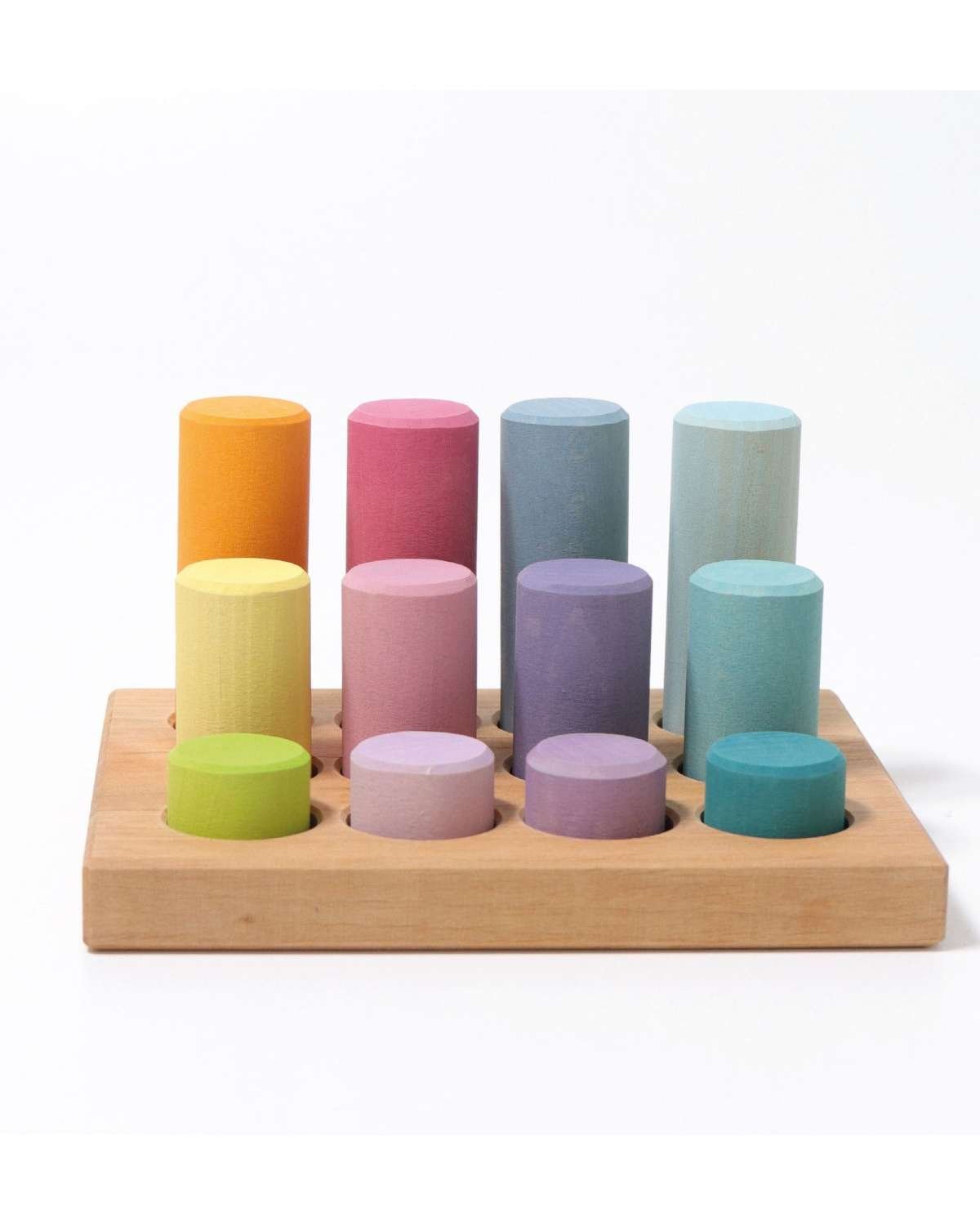 Putte- og Stableleke – Pastel, 12 deler | Stacking Game Rollers