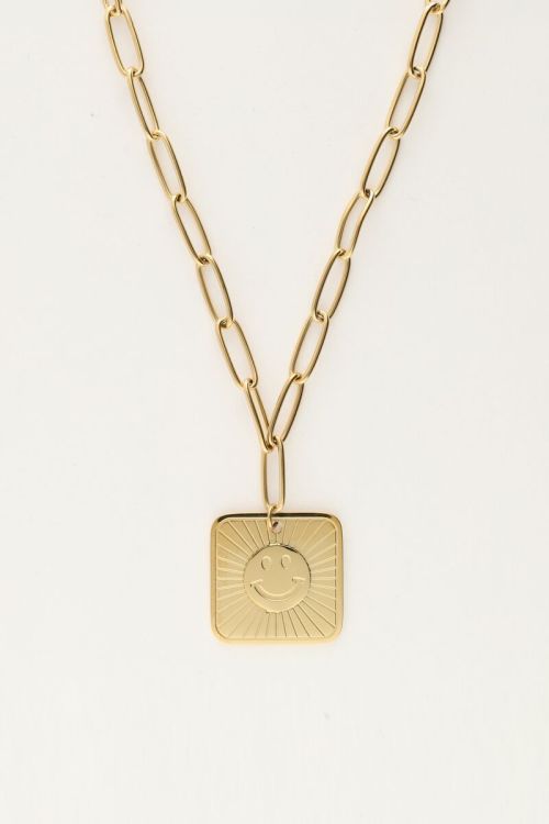 Schakelketting met smiley bedel