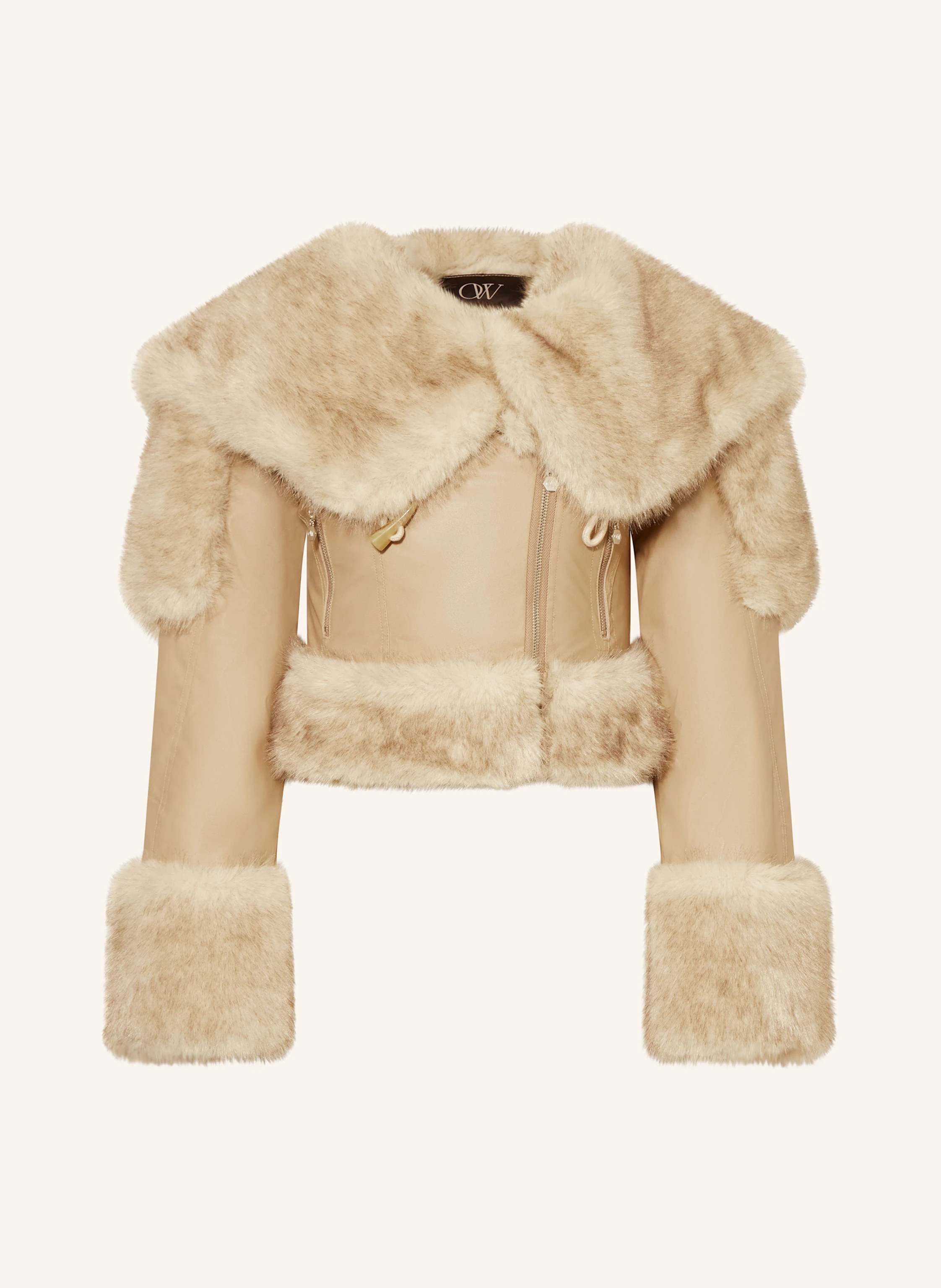 OW Collection Cropped-Blouson TORONTO mit Kunstfell