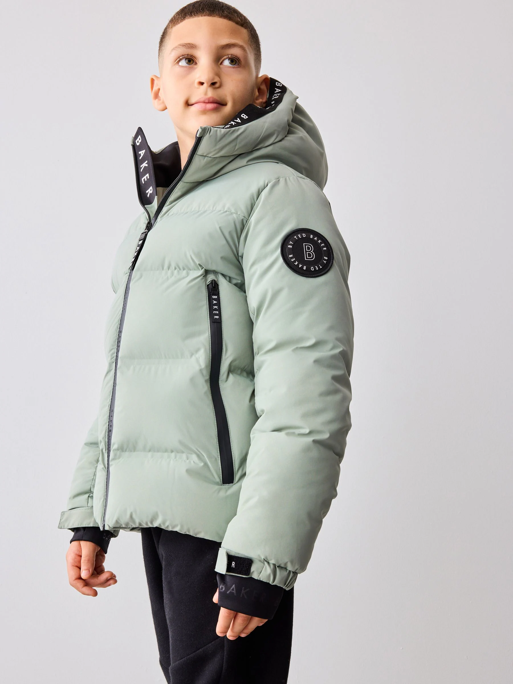 Baker by Ted Baker groene regenbestendige Heatseal jas