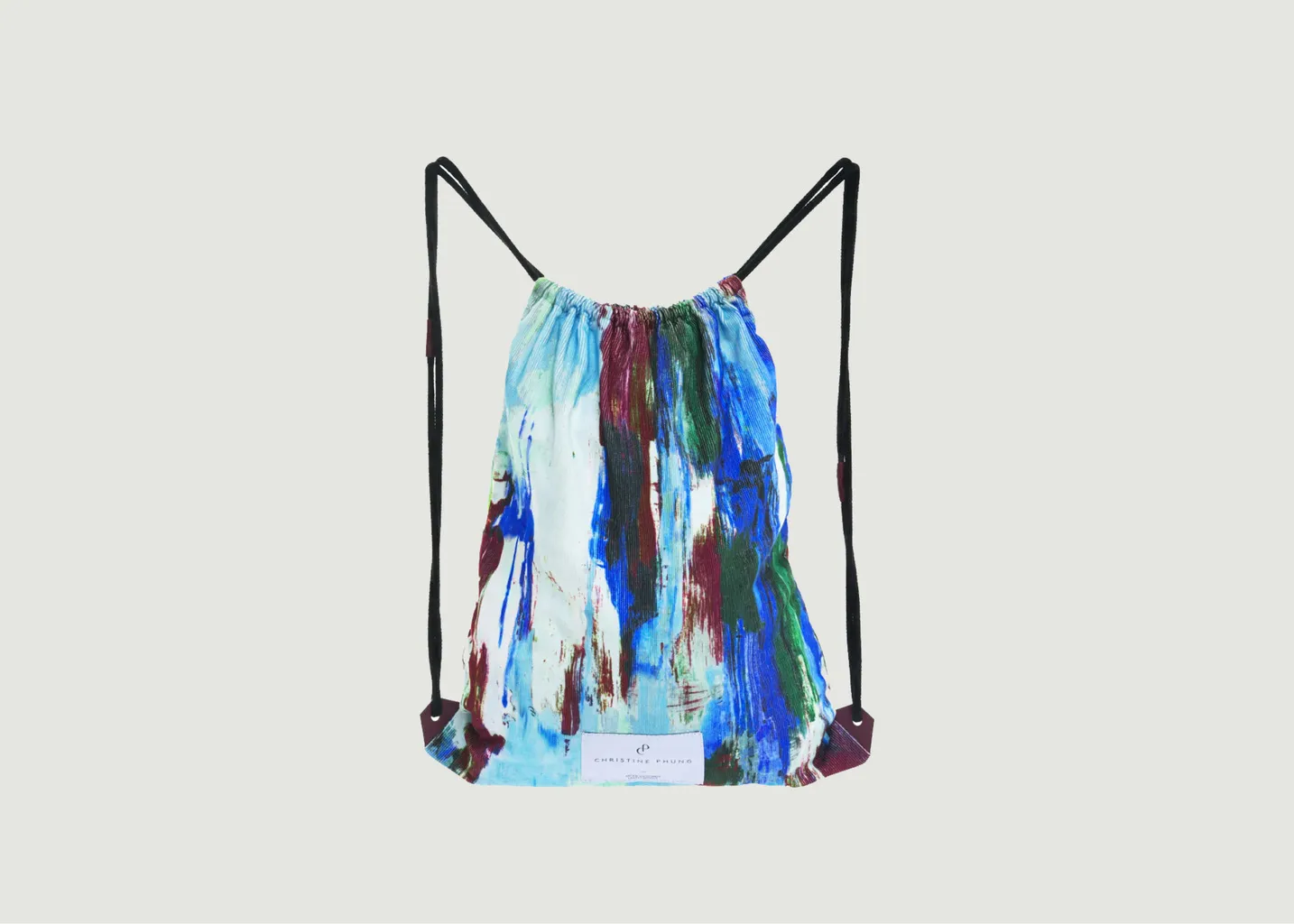 01 Combo 3 pièces Cabas, Sac piscine et Pochette cuir Christine Phung