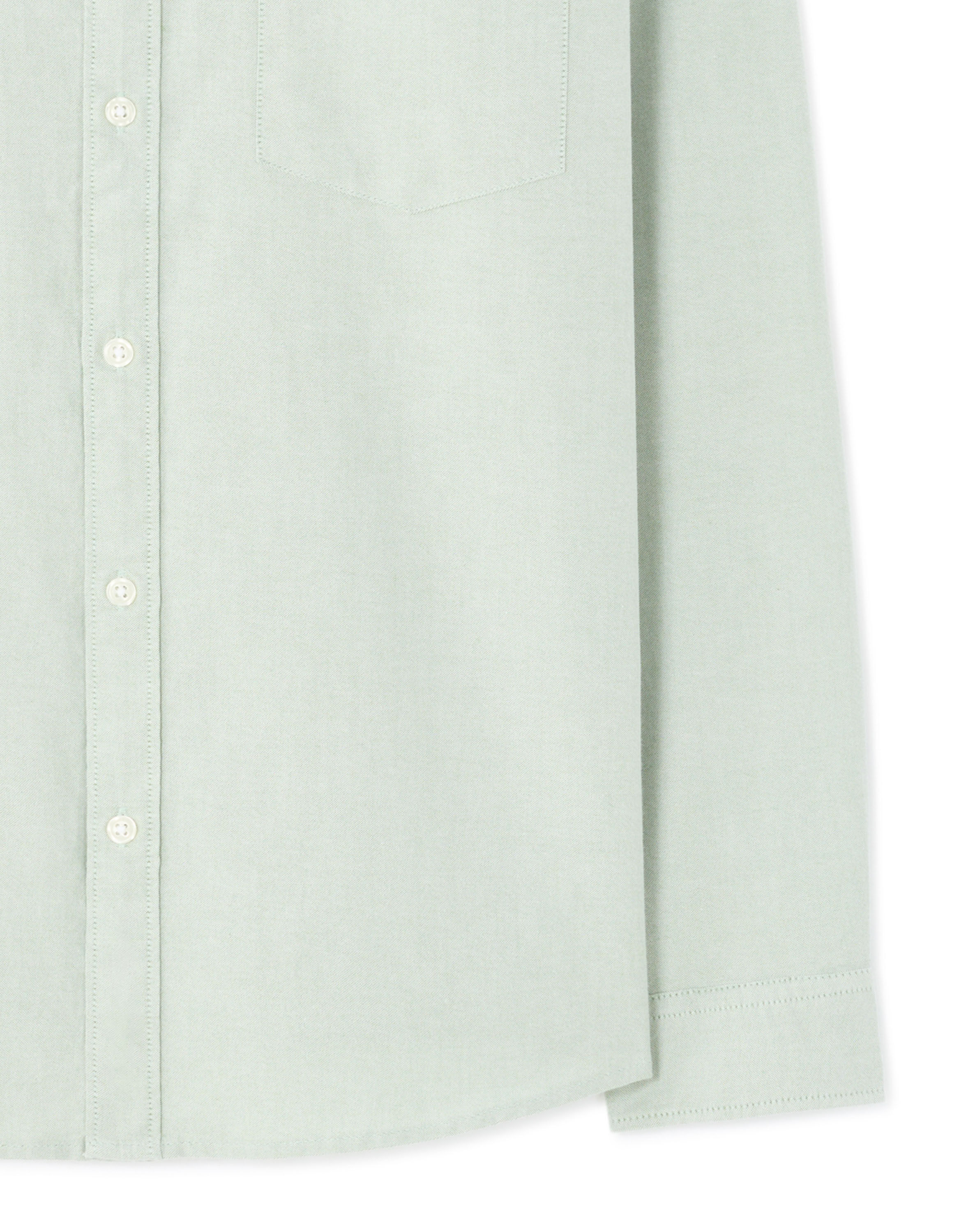 Chemise regular 100% coton oxford - sauge