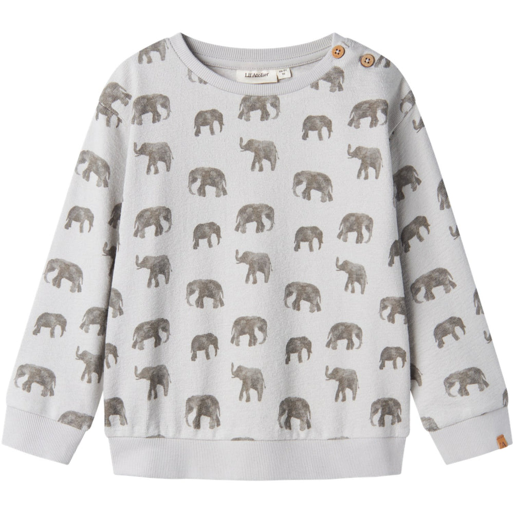 Køb Lil'Atelier Vapor Blue Elephant Nmmdias Ls Loose Sweat Lil