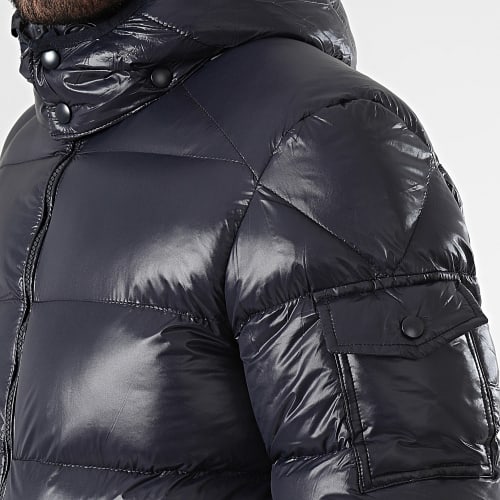 Doudoune Capuche Bleu Marine
