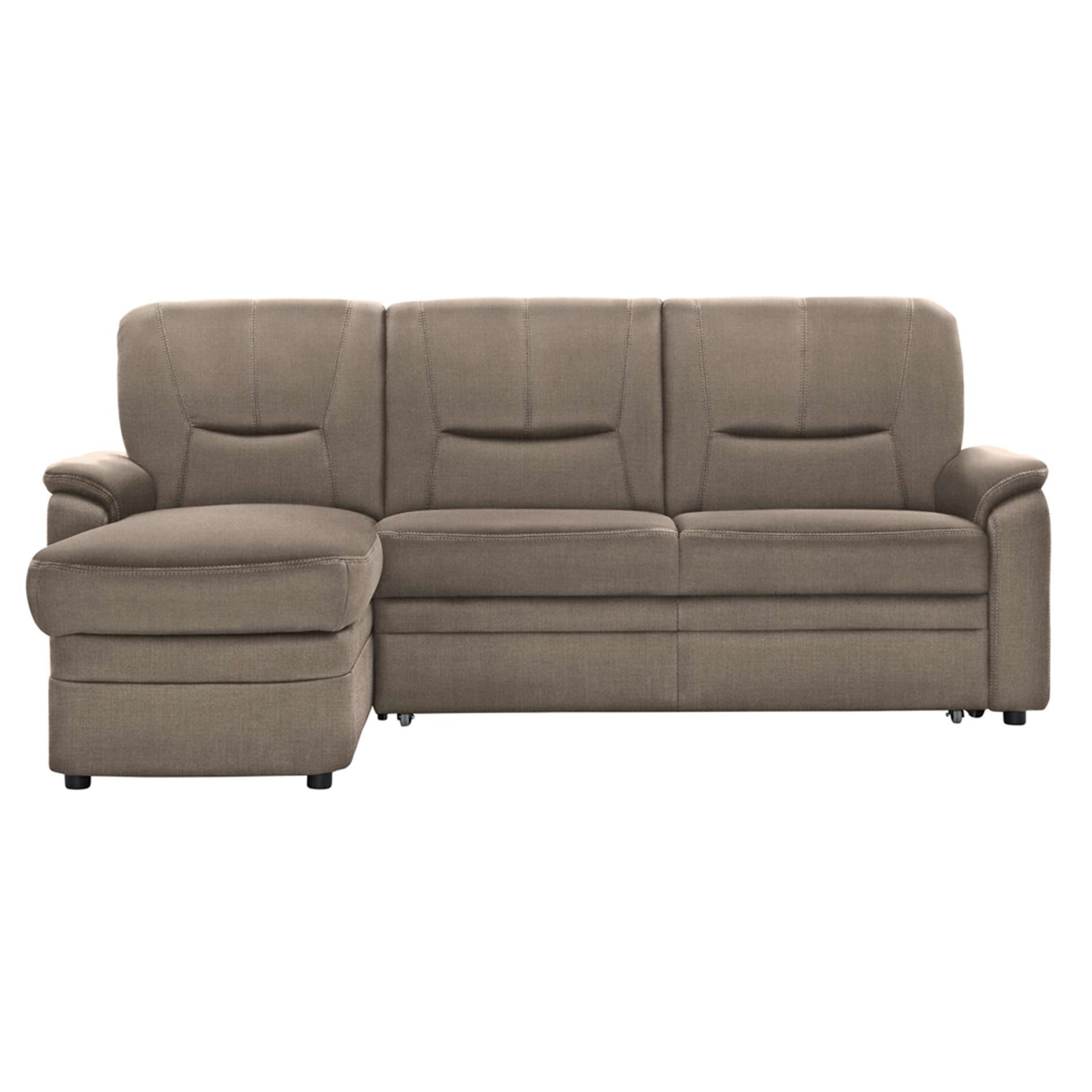 polsterpower Ecksofa - Miro mandel - Basismodell - Recamiere links