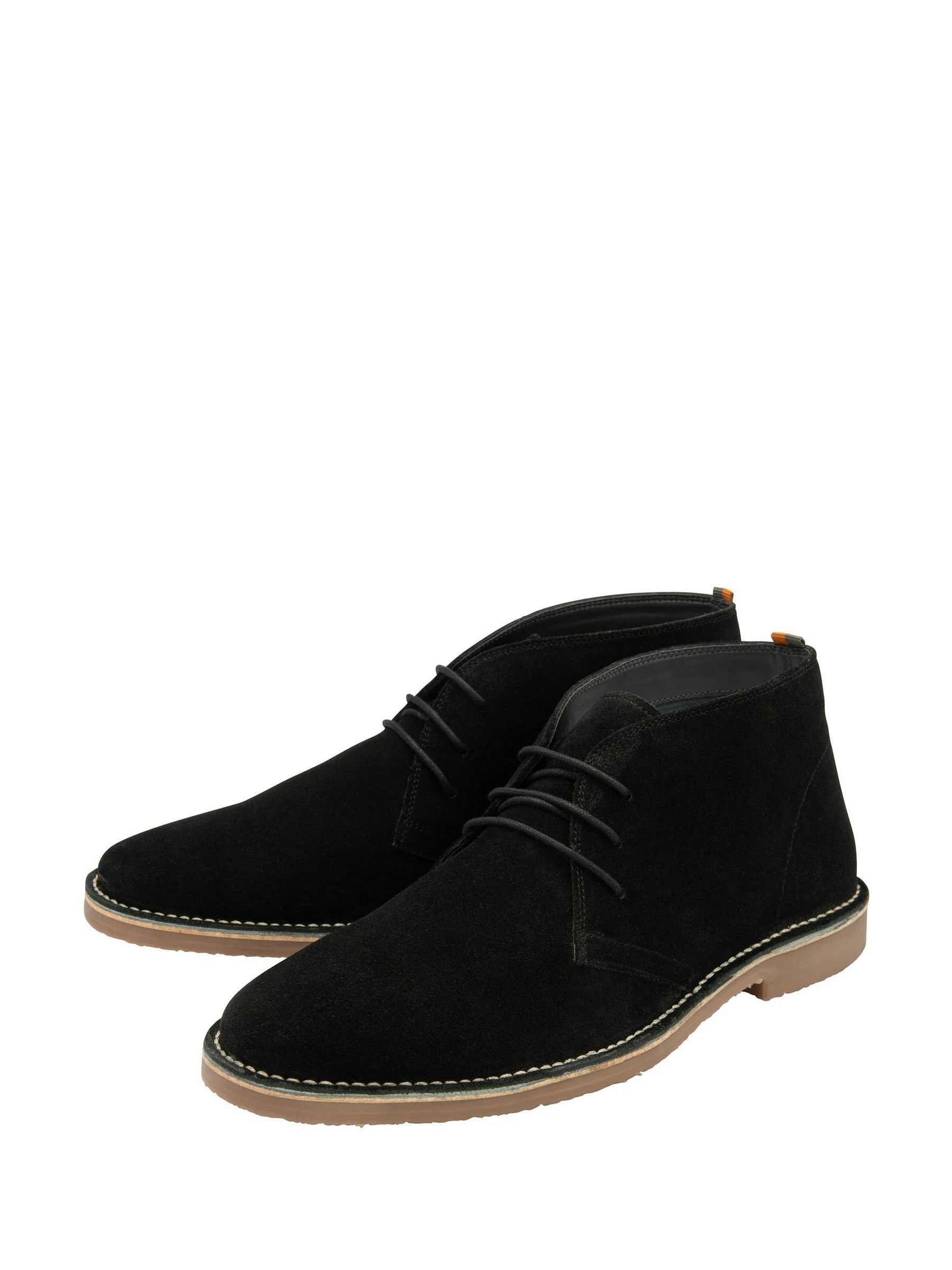 Zwart - Frank Wright Suede Desert Boots