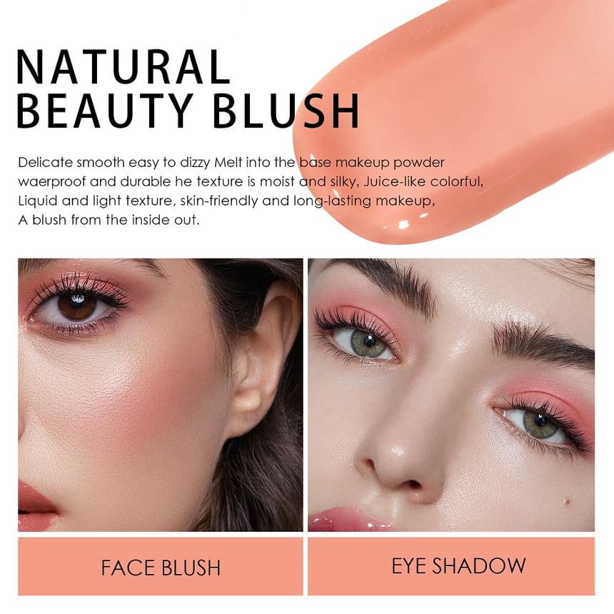JULIA POP - Natuurlijke glans vloeibare blush - 4 kleuren