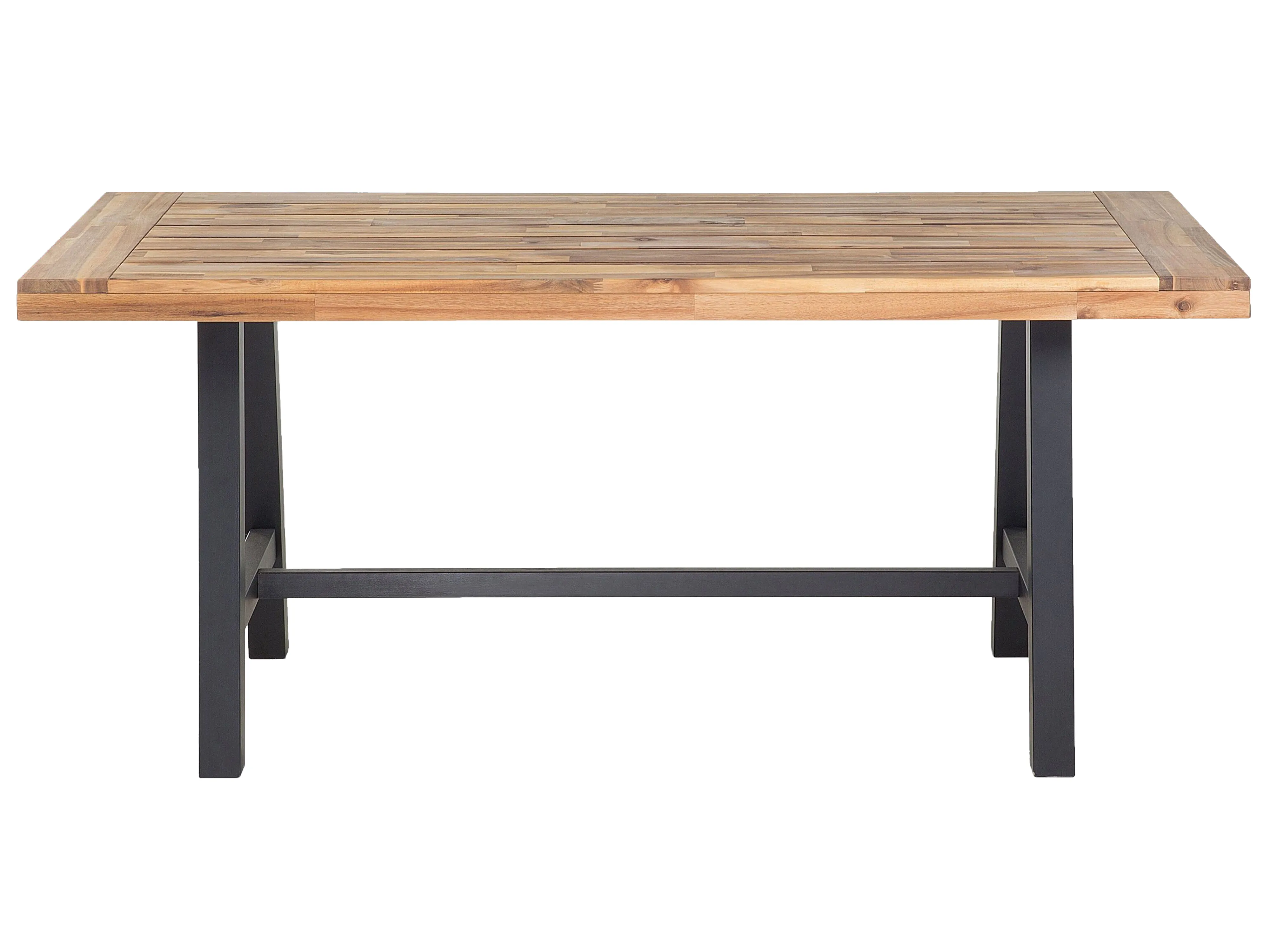 Tuin eettafel SCANIA 170 cm 80 cm Acaciahout Zwart