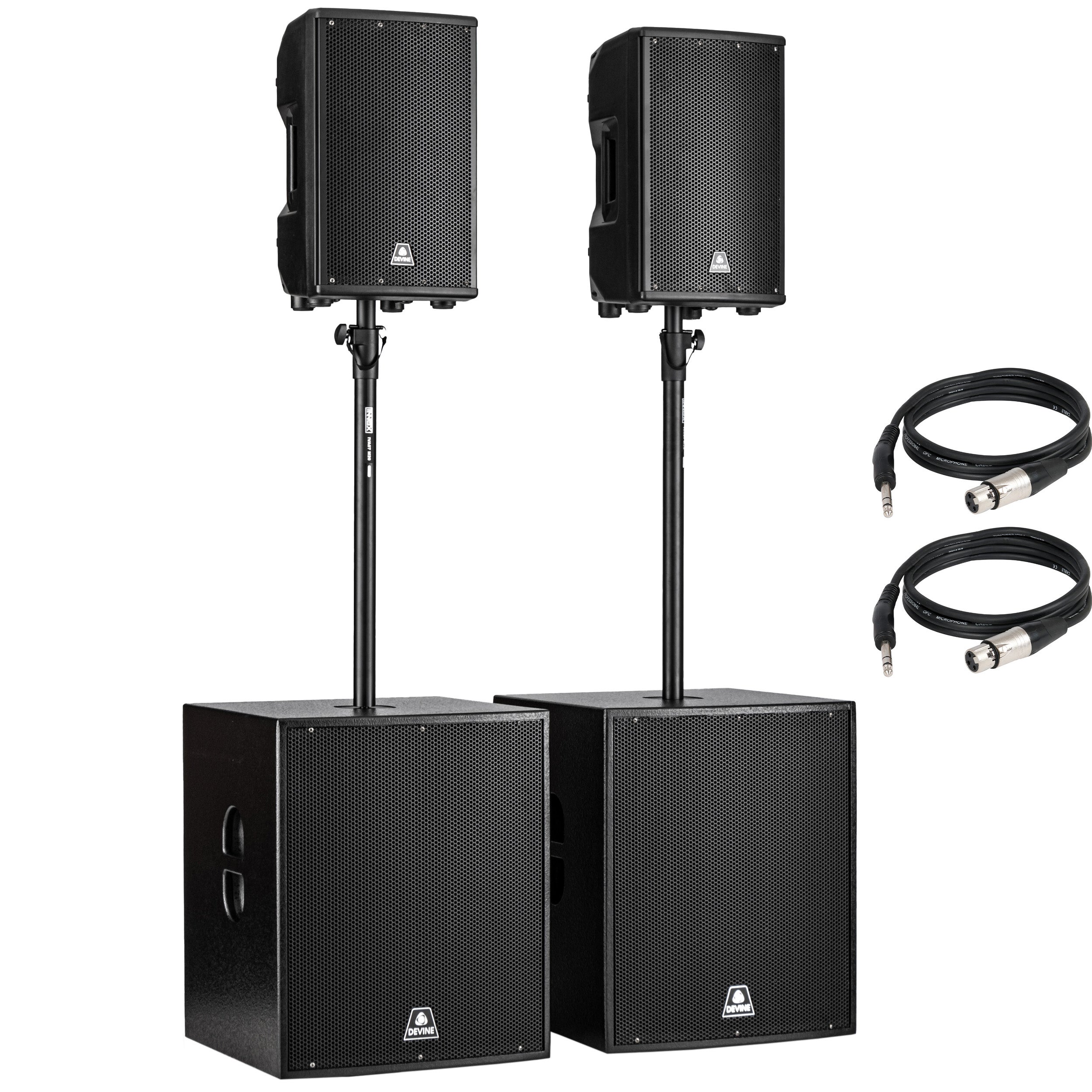 Devine Axeo 2.2 speakerset 10A + 15SA