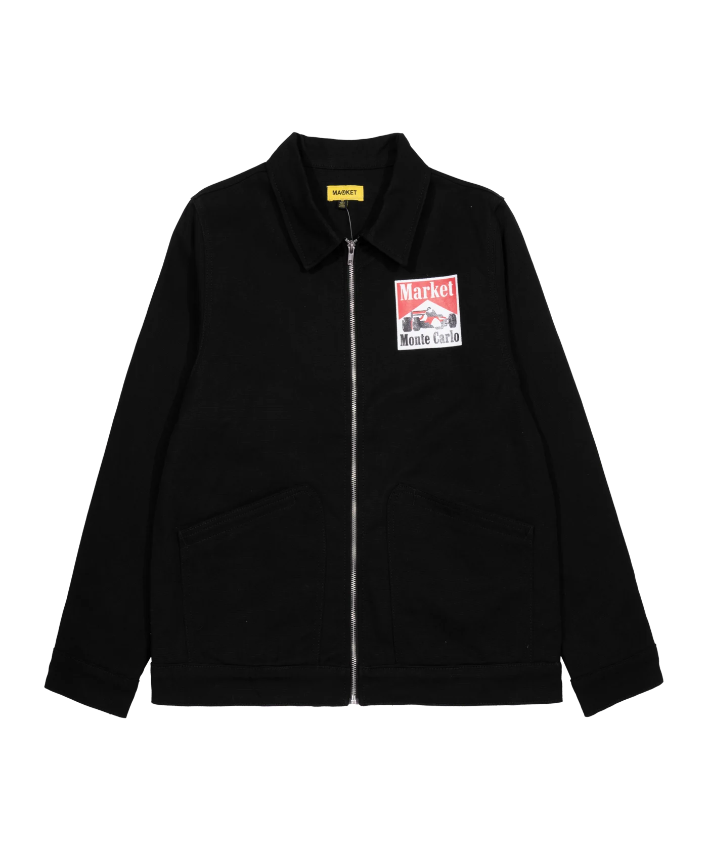 Market Racing Logo Coach Jacke Schwarz