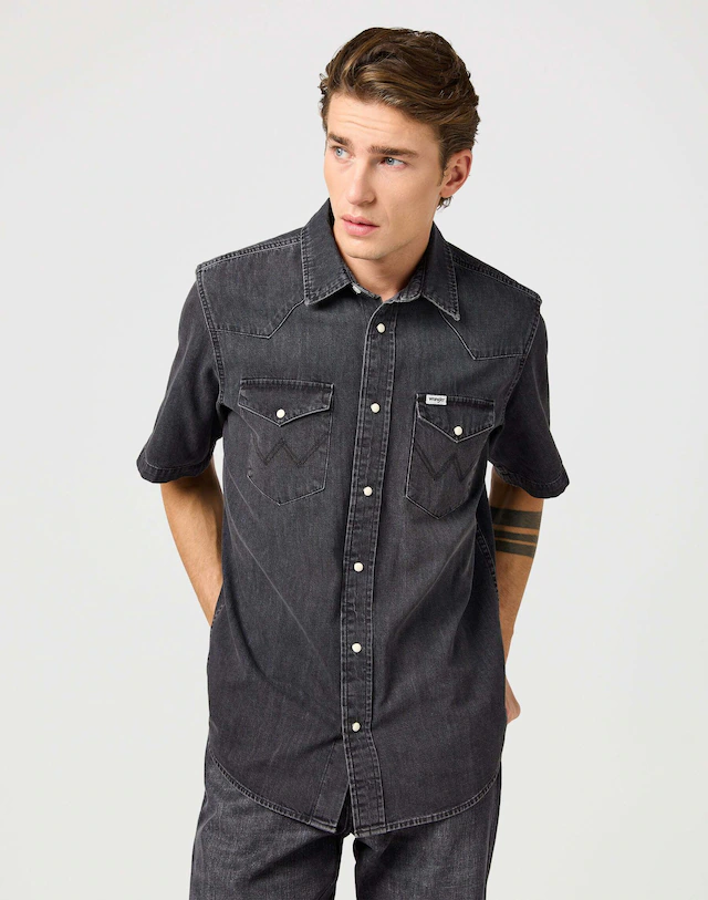 Wrangler Jeanshemd »WRANGLER Jeanshemd Ss Western Shirt«