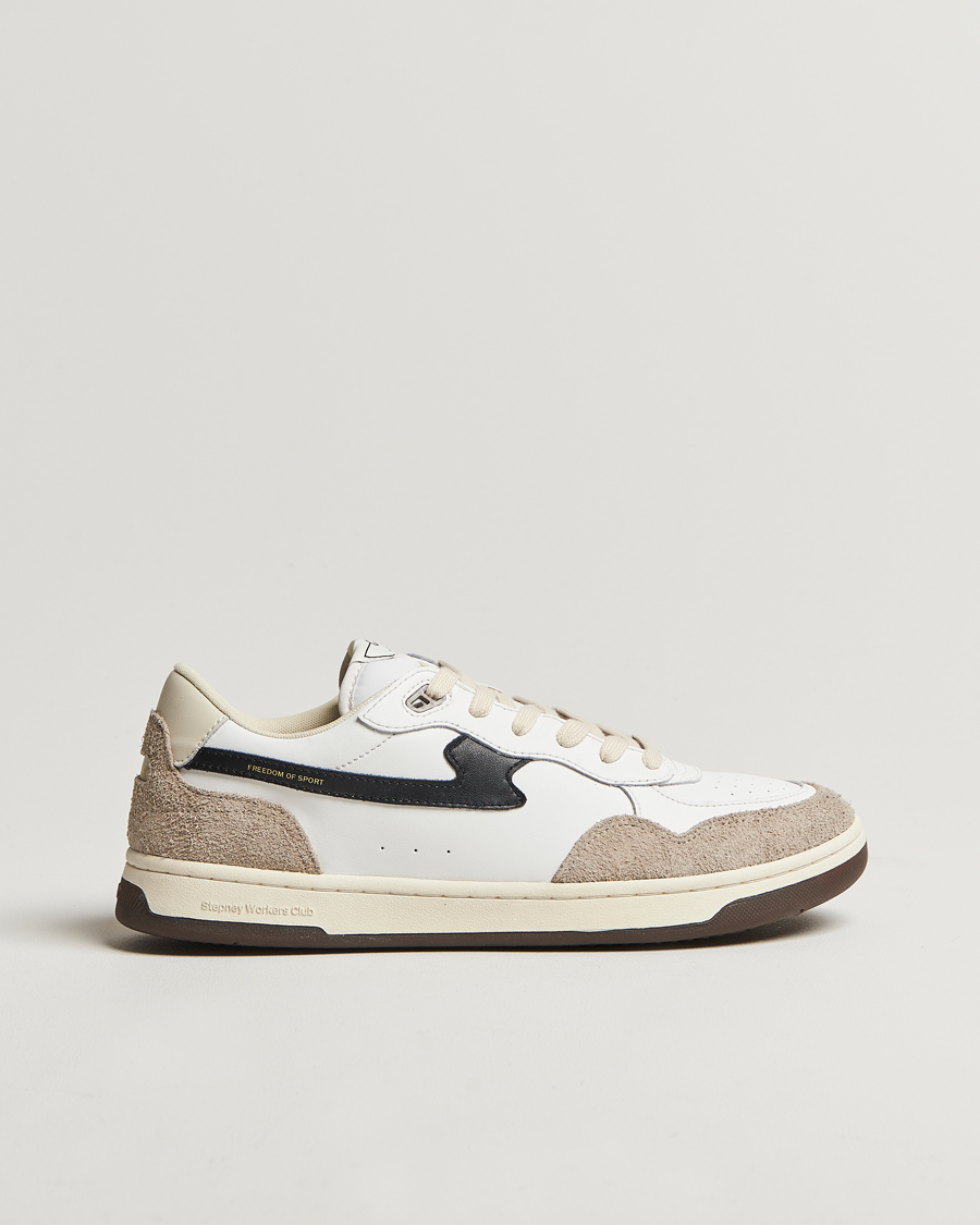 Stepney Workers Club Pro Cup 01 S-Strike Leather/Suede Sneaker White Mixed