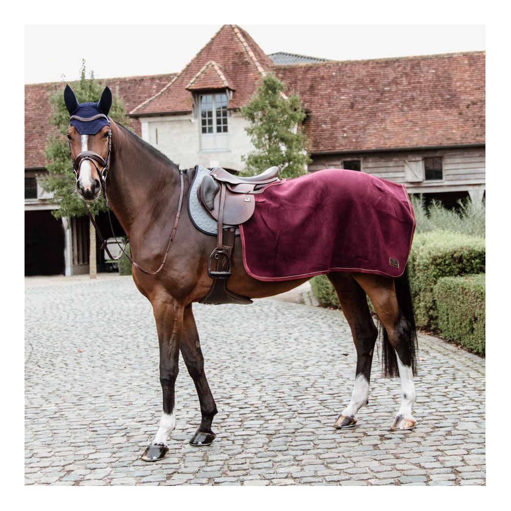 Kentucky HEAVY FLEECE - Couvre-reins bordeaux