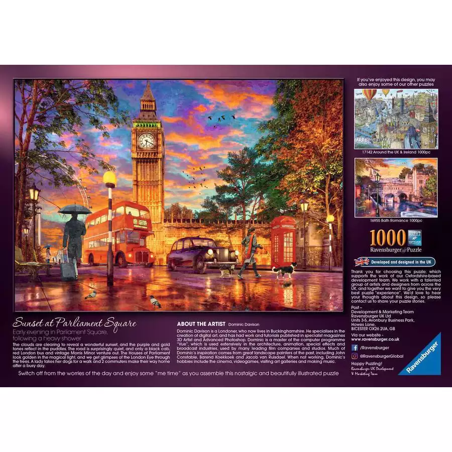 Ravensburger Sonnenuntergang in London bunt