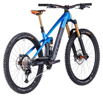 VTT Tout-Suspendu Cube Stereo One77 C:68X SLX 29 Shimano Deore XT 12V 29'' Bleu Gris Actionteam