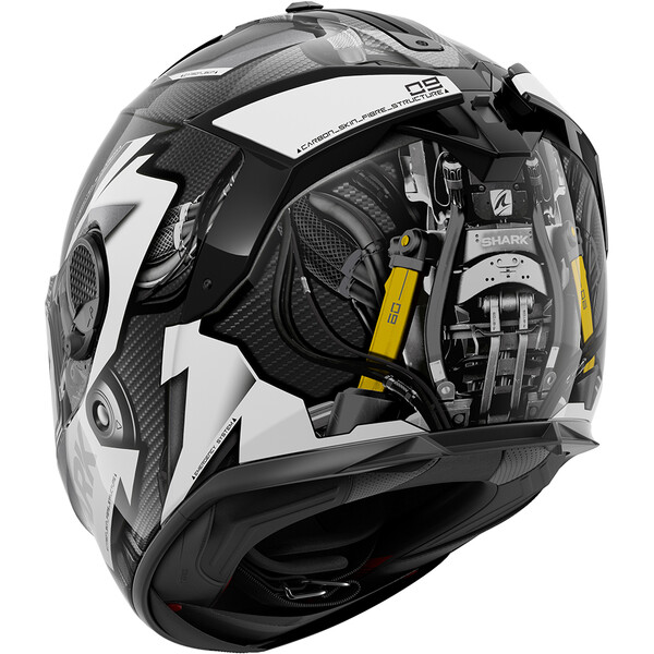 Shark - Casque Spartan GT Carbon Urikan Carbone / Anthracite / Blanc