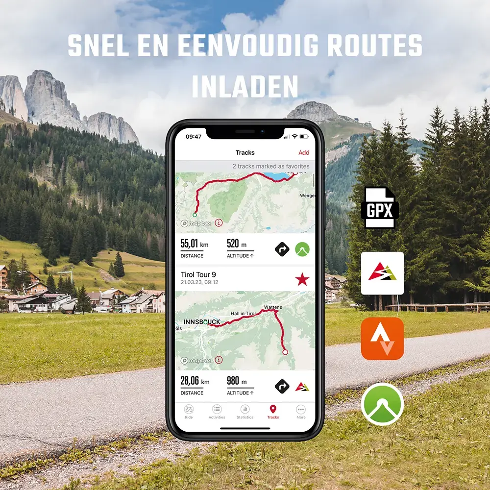Sigma Sport ROX 12.1 EVO GPS Fietscomputer Bundel Wit