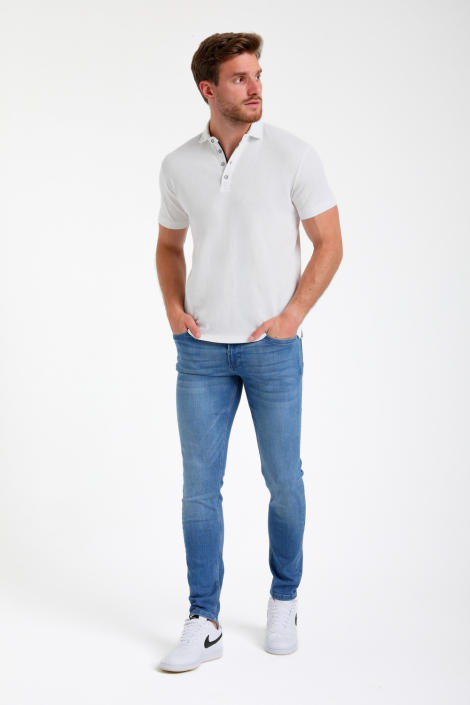 Gabbiano ecru heren polo