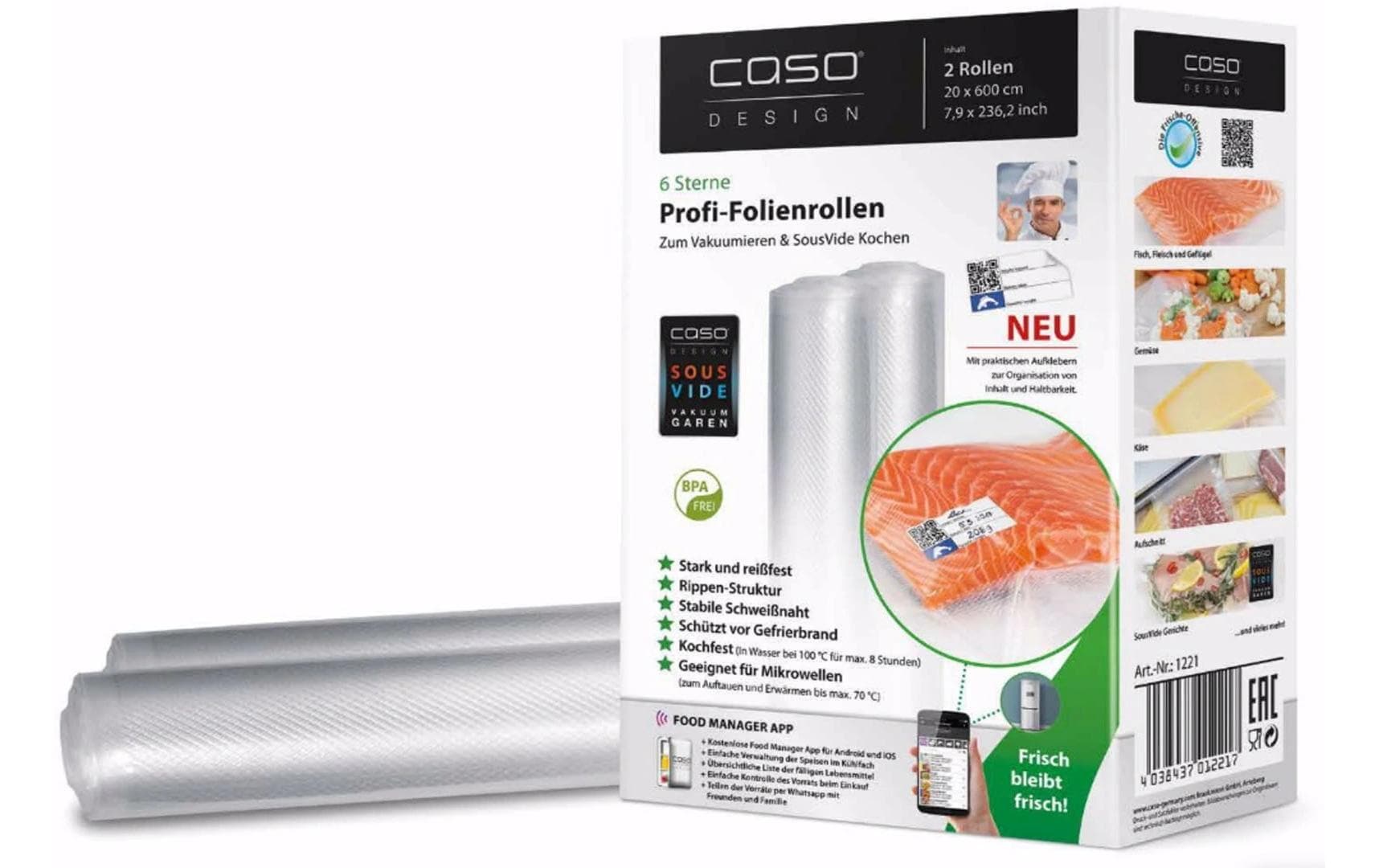 Vakuumierfolie 2 StückProfi-Folienrollen