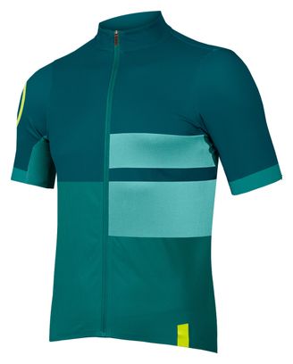 Maillot Manches Courtes Endura FS260 Print Emeraude Vert