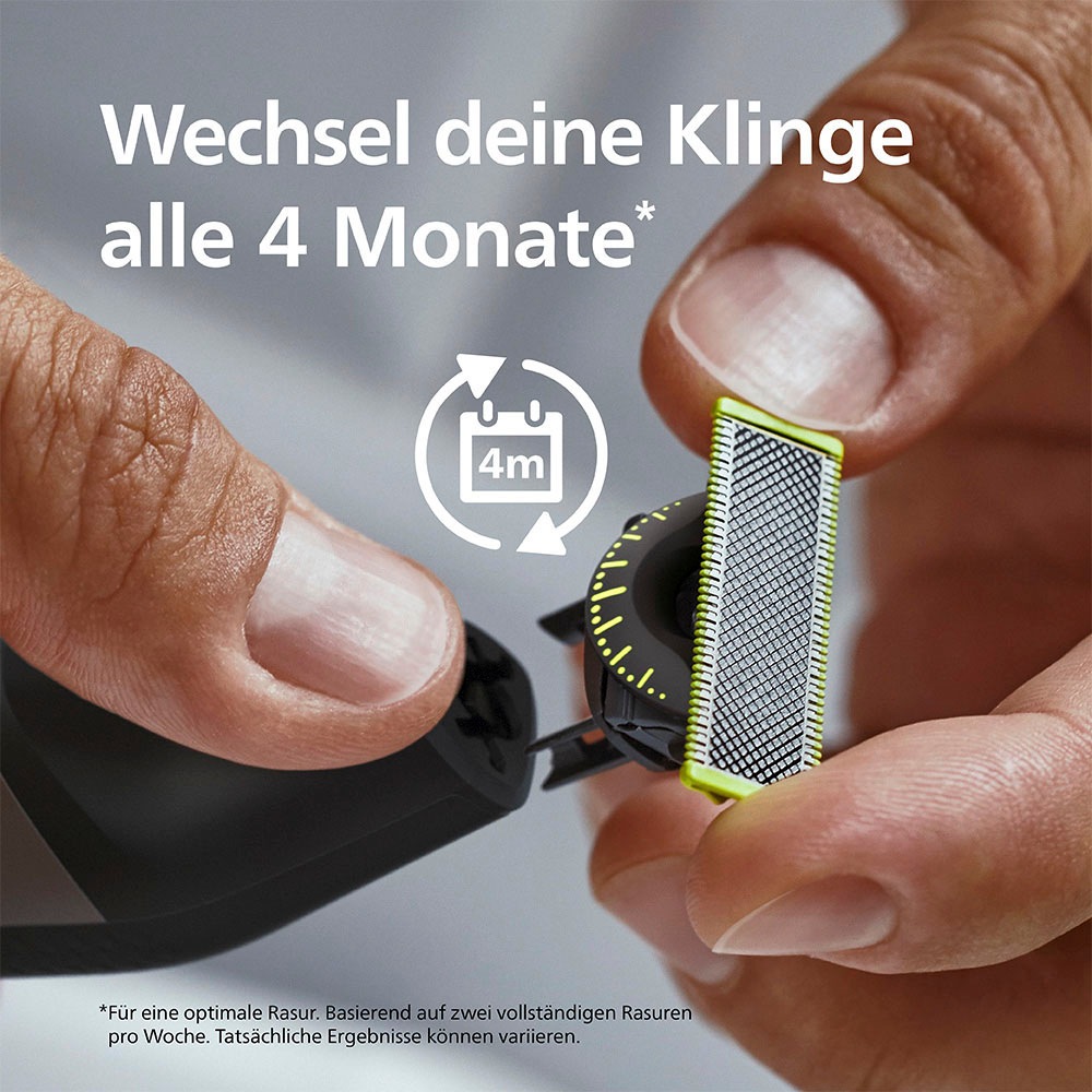 Philips Elektrorasierer »OneBlade Face & Body QP4631/65« 4 Stk. Aufsätze 360-Grad-Klinge, inkl. verstellbarem 5-in-1 Kammaufsatz