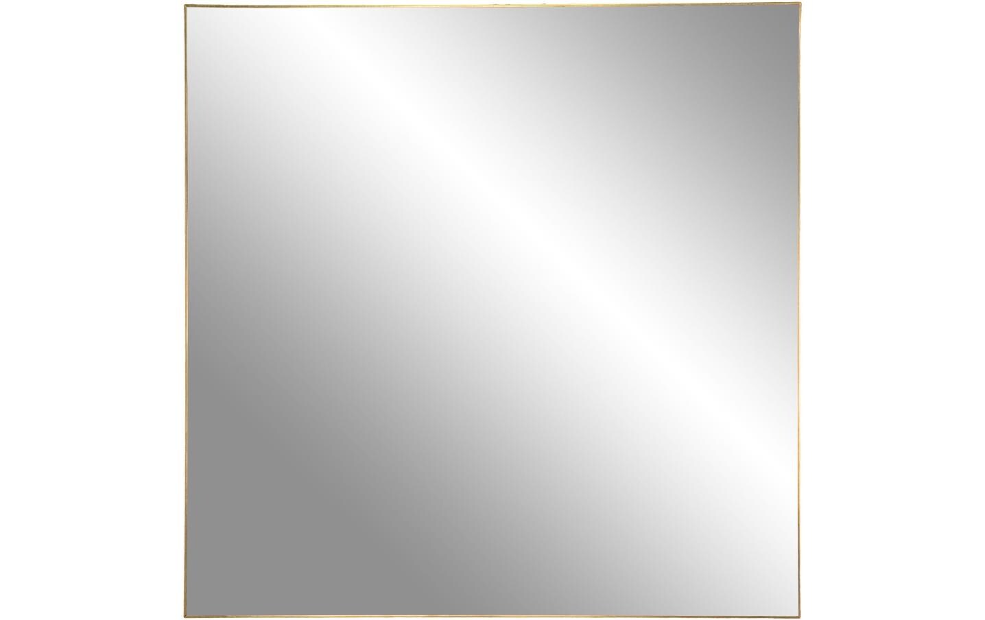 Spiegel Jersey 60 x 60 cm, MessingWandspiegel aus Edelstahl