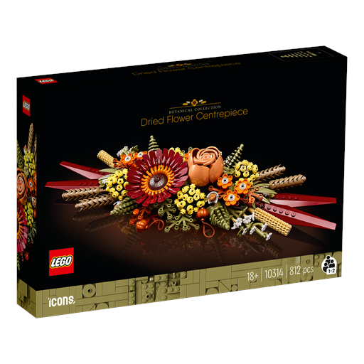 LEGO Icons Dekoration Med Tørrede Blomster - 10314