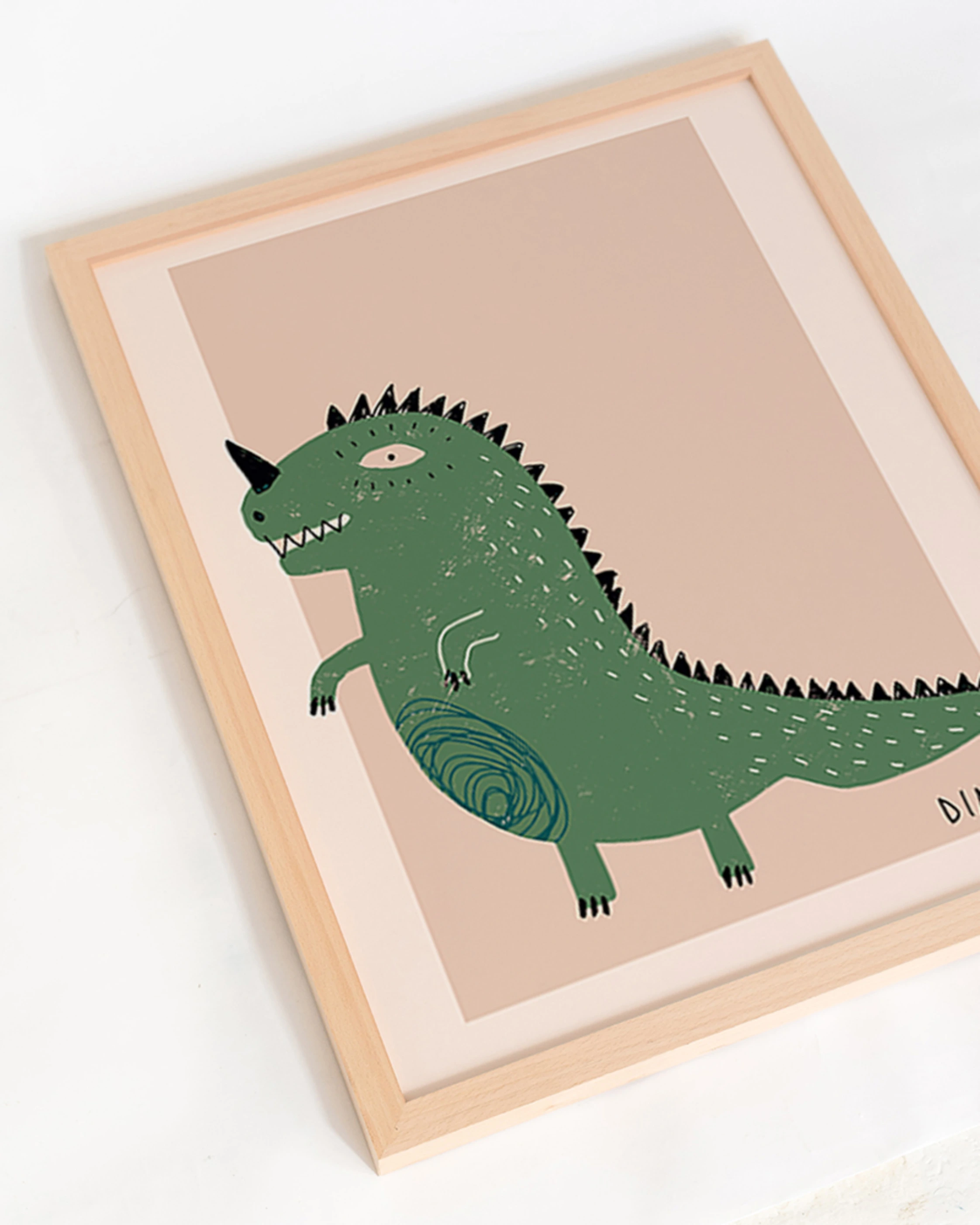 Milan Moon Wandbild DINO mit Rahmen
