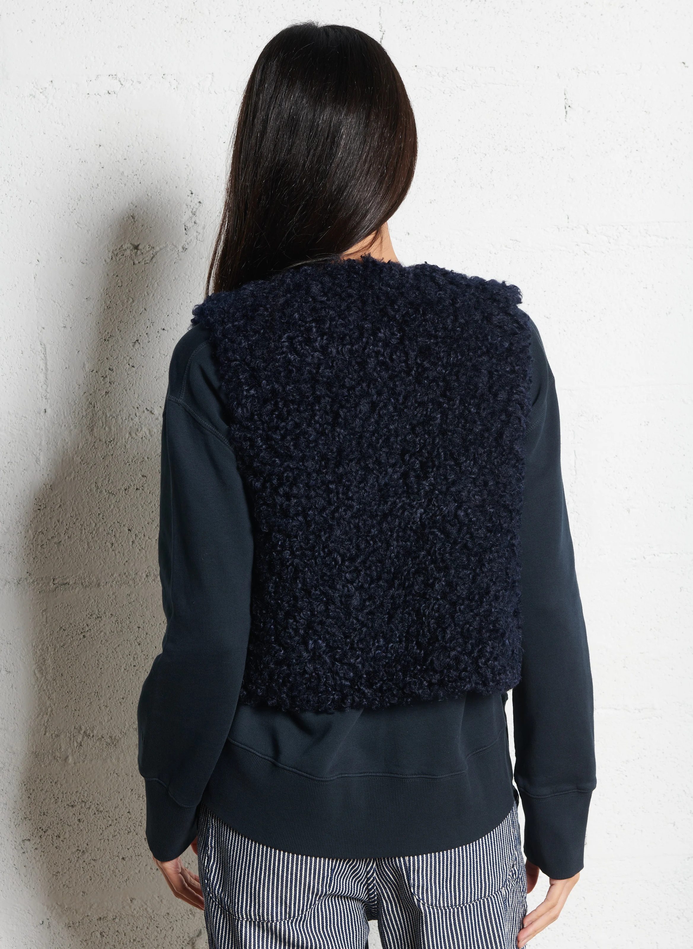 BAILY POODLE - Veste en fourrure synthétique | Bleu
