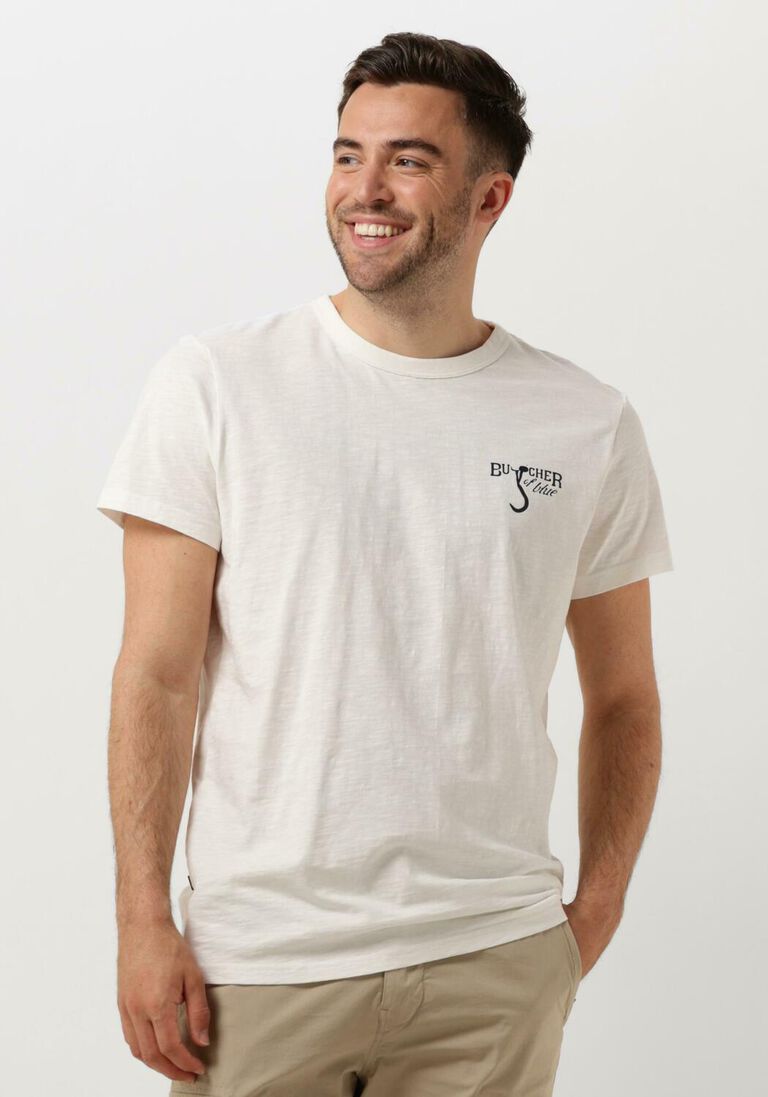 BUTCHER OF BLUE ecru butcher of blue t-shirt fresco small vintage tee