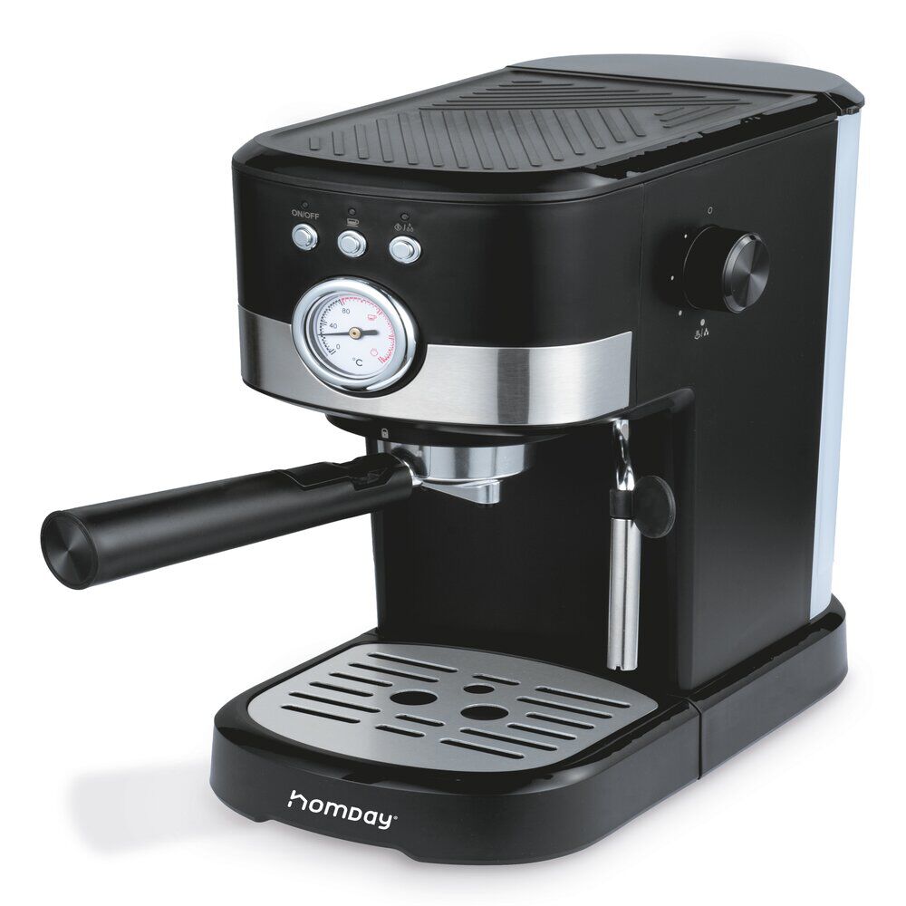 Machine à café expresso Homday 1,5L avec porte-filtre 1100W
