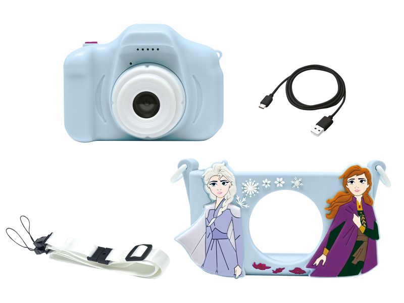 Lexibook Kinderkamera Schneekönigin mit Schutz Robuste Digitalkamera für junge Fotografen